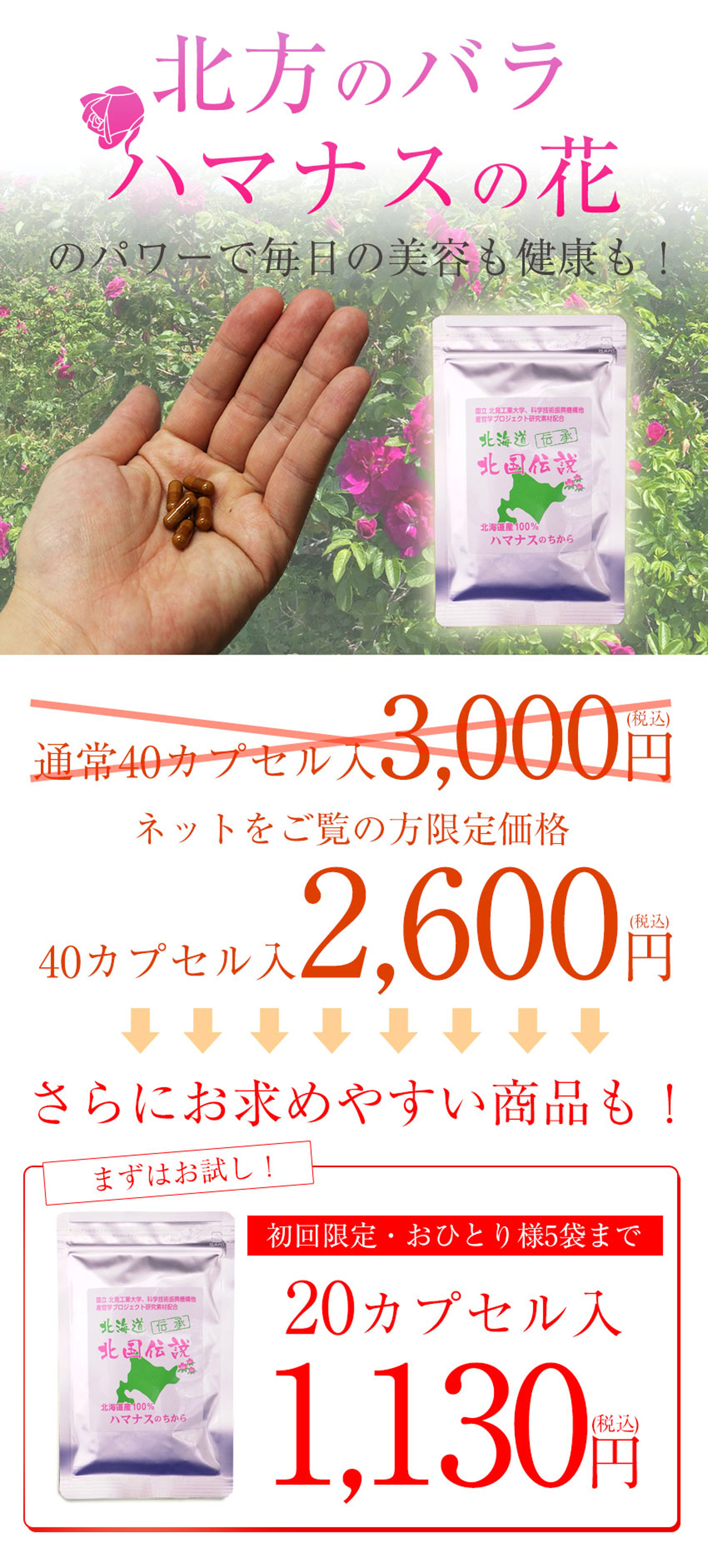 ハマナスの花のパワーで毎日の美容も健康も!